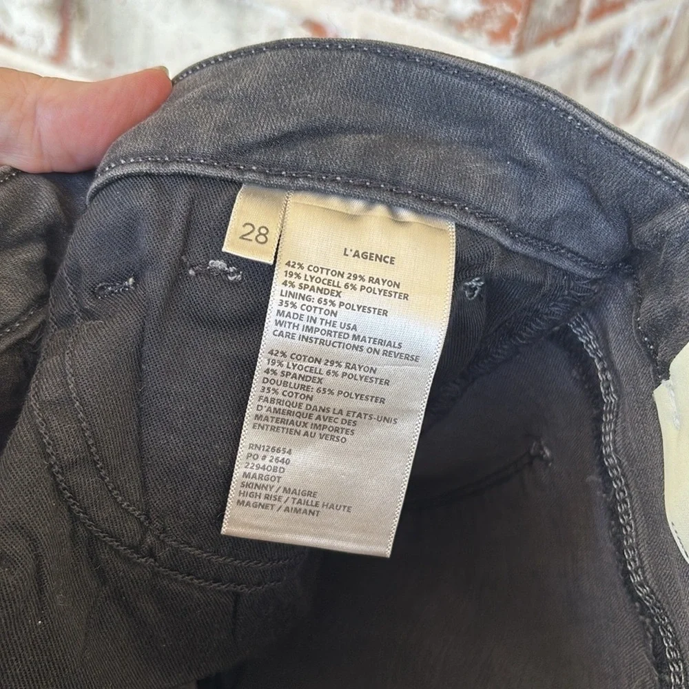 L’Agence Margot‎ Dark Graphite High Rise Skinny Jeans